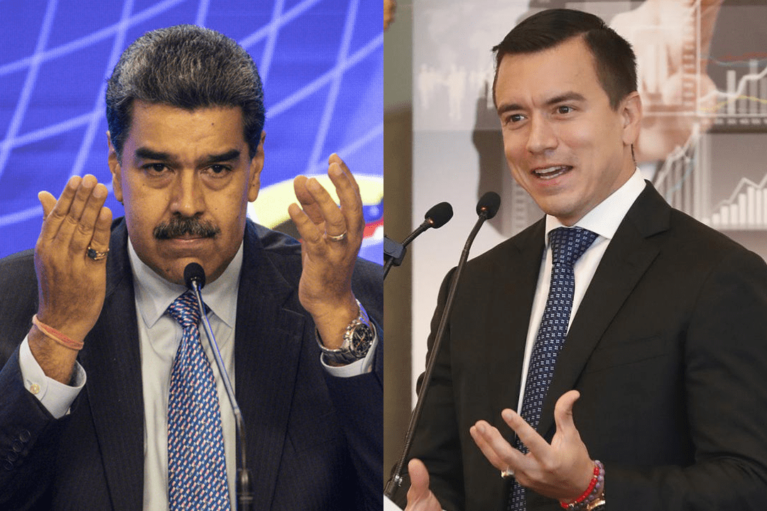 Nicolás Maduro y Daniel Noboa