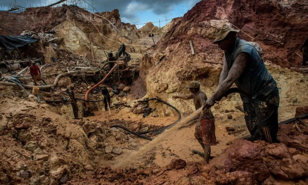 Punto de minería Ilegal Venezuela